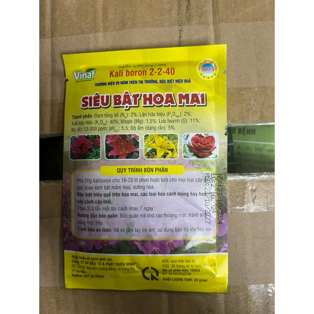 Siêu bật hoa mai -kích mầm hoa,chống rụng nụ