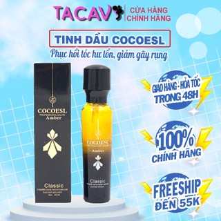 Tinh Dầu Dưỡng Tóc COCOESL Amber 60ml Hương Nước Hoa | Mềm Mượt, Phục Hồi, Ngăn Chẻ Ngọn, Không Bết