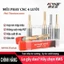 Mũi Phay CNC 4 Lưỡi KWS Phủ Titanium 6mm 8mm – Dao Phay Gỗ MDF Plywood MFC Router Bit 4 Me