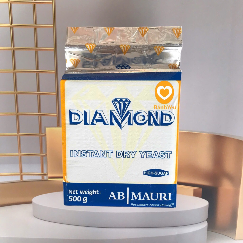 Men Khô Ngọt Diamond AB Mauri 500g dùng cho bánh mì ngọt