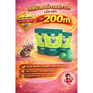 Băng Phiến Đuổi Chuột PROMAX10 Viên To Tròn 400g Xua Chuột Hiệu Quả Lâu Dài, An Toàn
