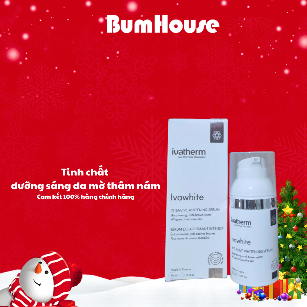 [HÀNG CTY] Tinh chất làm sáng & hỗ trợ mờ nám Ivatherm Ivawhite Intensive whitening serum 30ml
