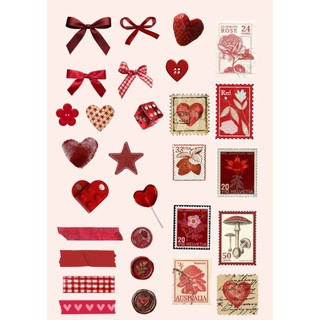Bộ 3 tấm Sticker trang trí sổ tay sản độc quyền của STAPLER decor, trang trí sổ, làm journal