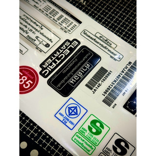 |1 Bộ - Gồm 17 Tem| Tem Sticker V2 Thông Số Đầy Đủ Chi Tiết 1 Xe - Wave 125i Thailand In Uv Ép Nhiệt