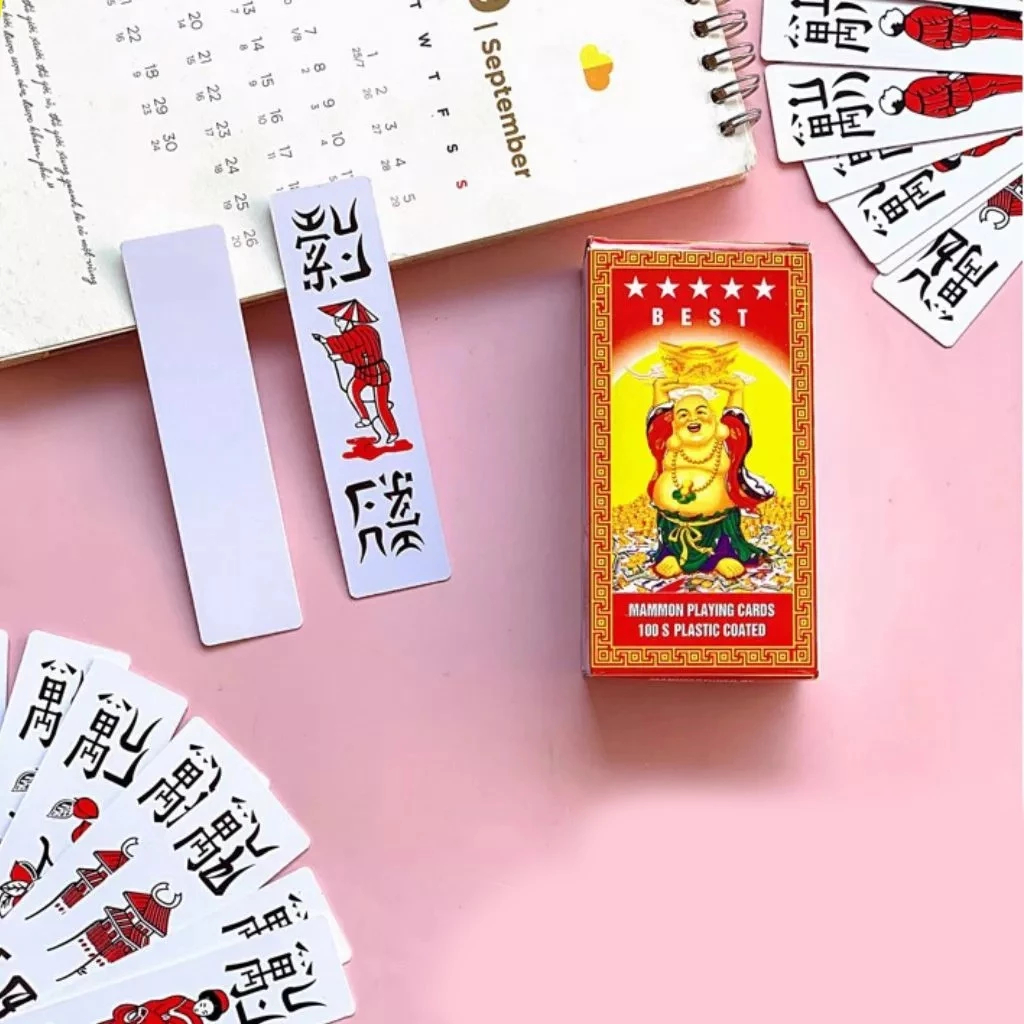 Bộ bài chắn thần tài 100 cây, bài chắn tráng nhựa 2 mặt chất lượng cao