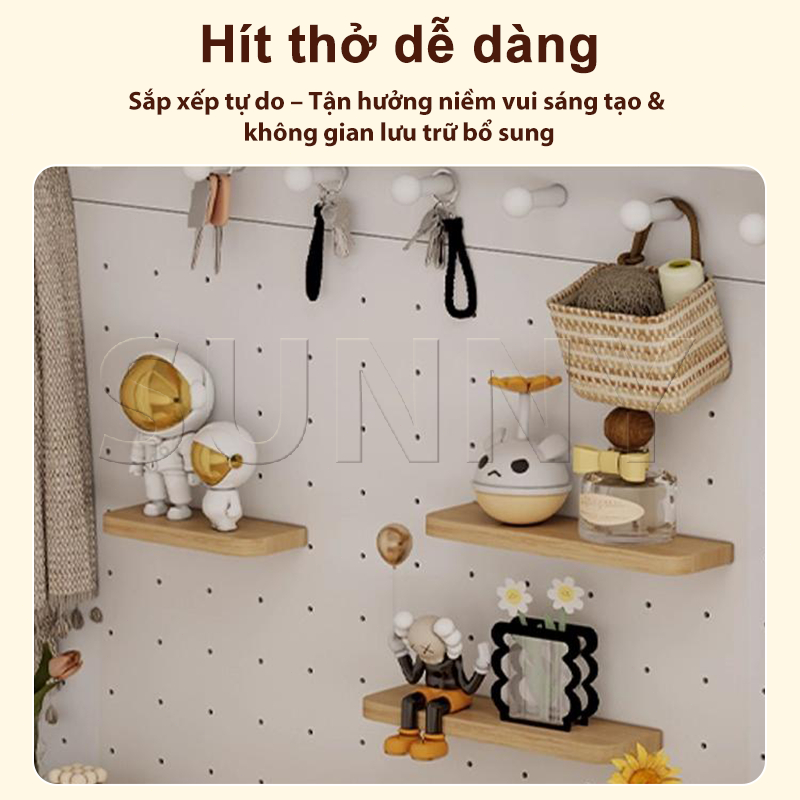 SN Tủ Giày Cánh Lật Kết Hợp Bảng Lỗ Đa Năng 2 trong 1 Làm Tủ Giày Kệ Treo Đồ Thông Minh Cho Cửa Vào