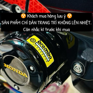 |1 Cái/Cặp| Tem Sticker DTF Nhiệt Brem•bo Trang Trí Dán Lốc Máy & Heo Thắng Brem.bo - Có 2 Kích Thước