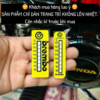 |1 Cái/Cặp| Tem Sticker DTF Nhiệt Brem•bo Trang Trí Dán Lốc Máy & Heo Thắng Brem.bo - Có 2 Kích Thước
