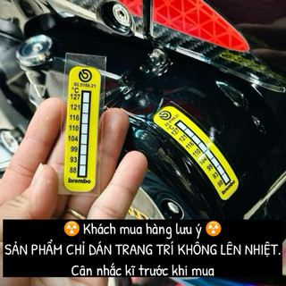 |1 Cái/Cặp| Tem Sticker DTF Nhiệt Brem•bo Trang Trí Dán Lốc Máy & Heo Thắng Brem.bo - Có 2 Kích Thước