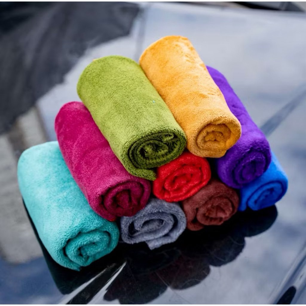 Khăn lau mặt 30x50cm khăn microfiber 100% potato towel khăn lau xe khăn nail khăn spa mềm mịn giá tận xưởng