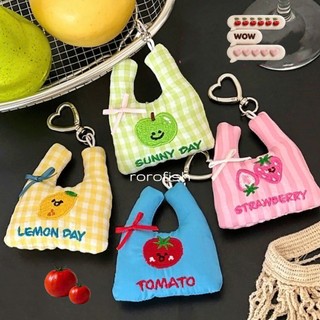 Móc Khoá Túi mini treo, túi trang trí balo hình cà chua dễ thương
