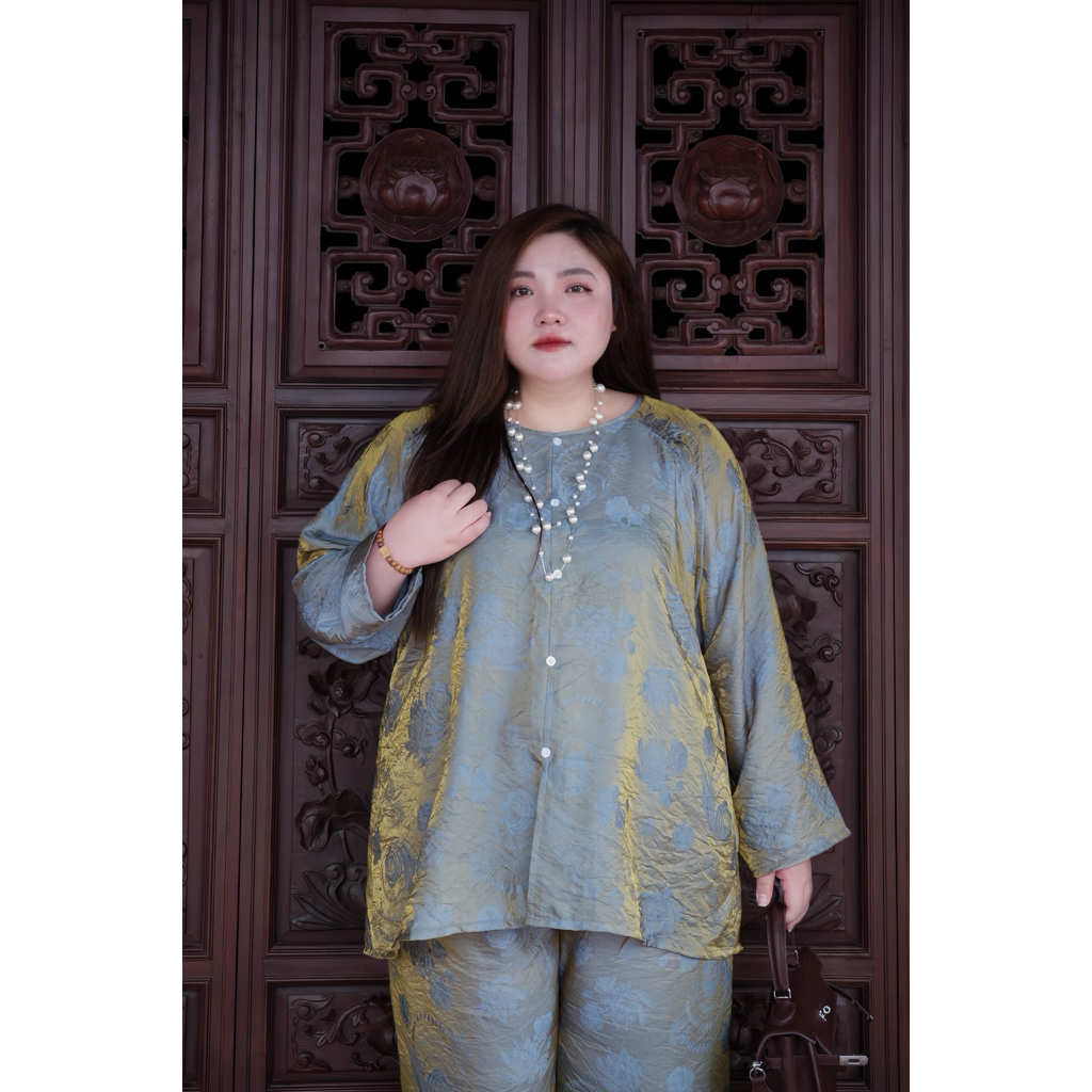 [Múp Bigsize] S102 Set lam nha xá cao cấp bigsize 75-120kg