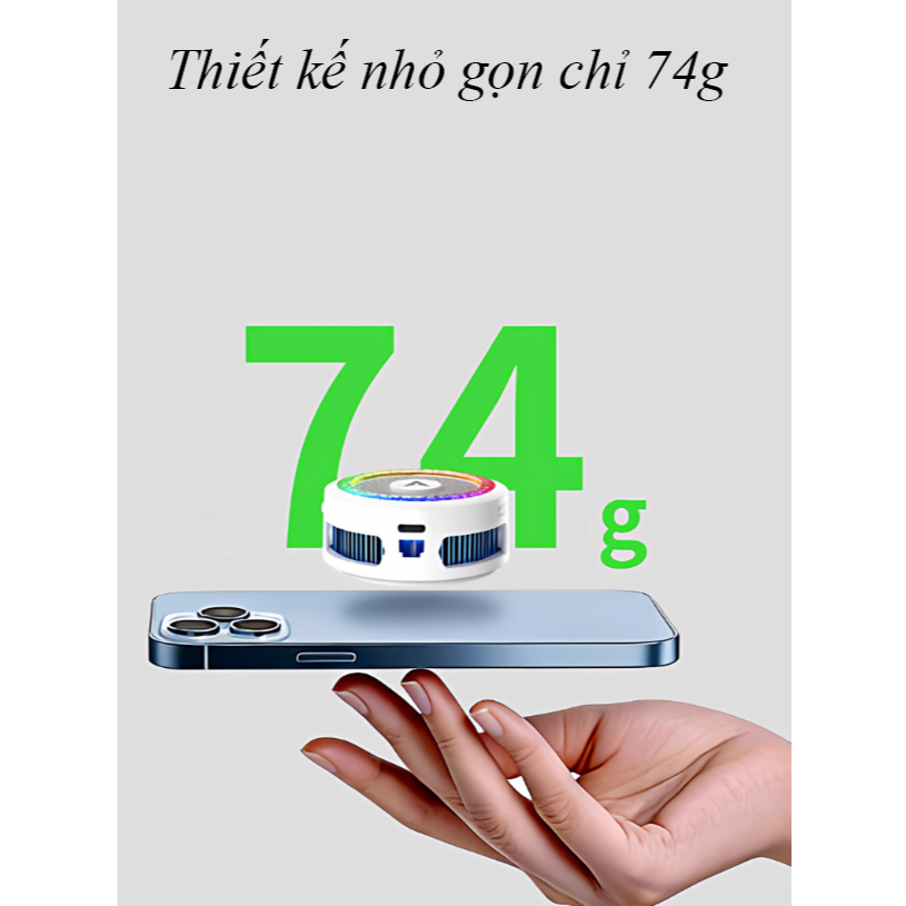 Piva B3 Pro | Quạt tản nhiệt điện thoại sò lạnh mới nhất 2026 làm lạnh nhanh diện tích làm lạnh 22cm2 | BigBuy360 - bigbuy360.vn