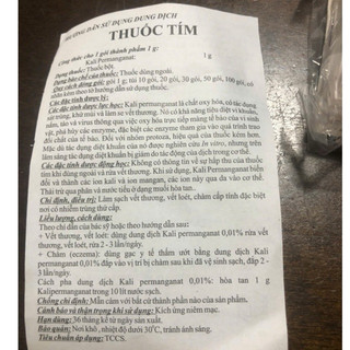 Thuố.c tím khử trùng, sát khuẩn hồ cá, loại bỏ trứng sán và sán bám trên hồ, loại bỏ vi khuẩn và mầm gây b.ênh