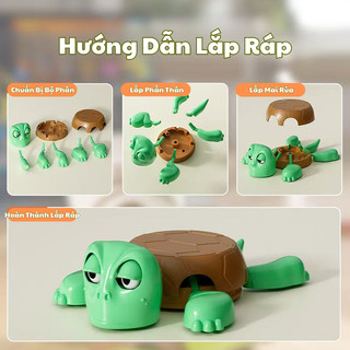 Đồ Chơi Đế Lót Ly Rùa Con Biểu Cảm Hoảng Loạn - Đồ Decor Bàn Tiệc, Bàn Làm Việc Độc Đáo, Chất Liệu Nhựa ABS An Toàn
