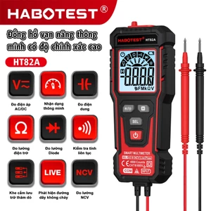 HABOTEST HT82A (HT93 Nâng cấp) Đa đo kỹ thuật số thông minh 600V AC / DC điện áp công suất / chức năng diode được trang