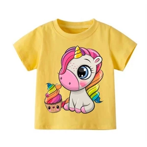 👕 Áo Thun Bé Gái mềm mịn thoáng mát in hình dễ thương 👕 AT504
