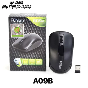 Chuột Không Dây Fuhlen A09b, Độ Nhạy Cao 1000 DPI, Kết Nối USB 10m, Phù Hợp Laptop/PC,BH 12T