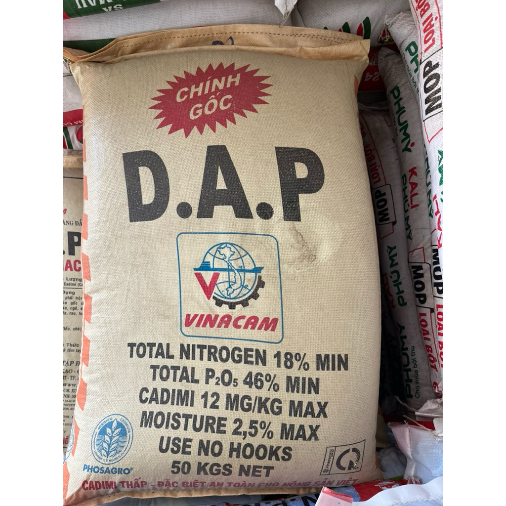 Phân bón D.A.P Vinacomkích rễ, phục hồi cây( túi zip 1kg)