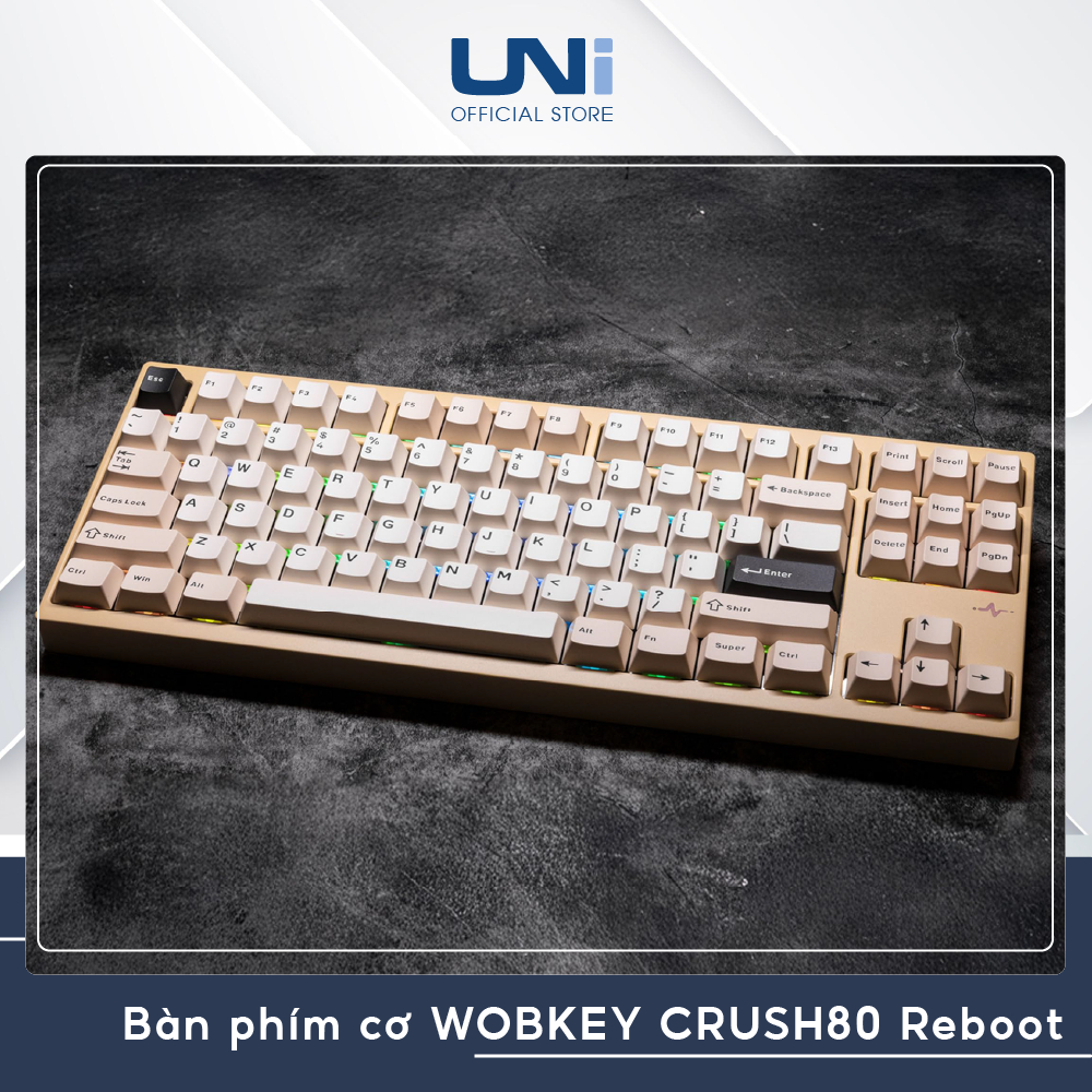 ( SẴN GIAO) Bàn phím cơ WOBKEY CRUSH80 Reboot - Case nhôm - 3 mode - Catch Ball - UNI OFFICIAL STORE | BigBuy360 - bigbuy360.vn