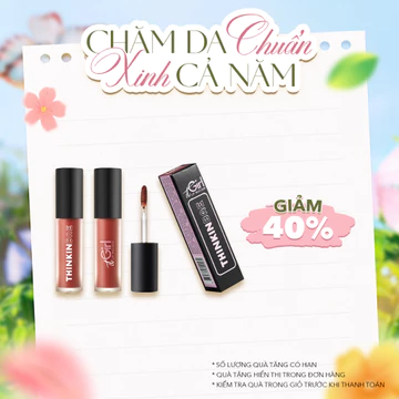 Son Kem Lì THINKINBAE It Girl Lip Mousse 4.5G Chất Son Mỏng Nhẹ Lâu Trôi, Che Khuyết Điểm Môi