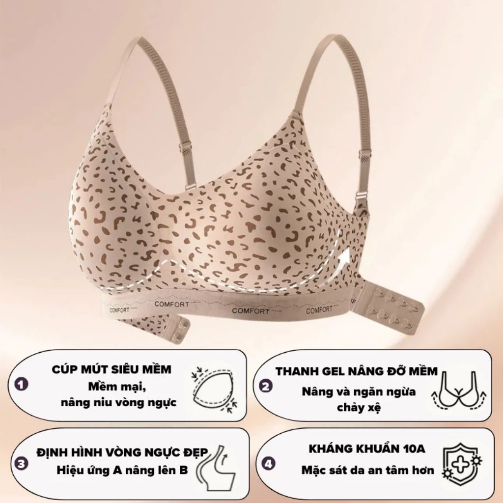 Áo ngực nữ su đúc cao cấp không gọng đệm mút 3D dày 1cm nâng quả tạo khe gợi cảm sexy LANIXA A3854