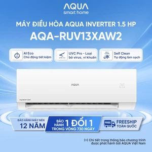 Máy điều hòa Aqua Inverter UV Smart 1.5 HP AQA-RUV13XAW2