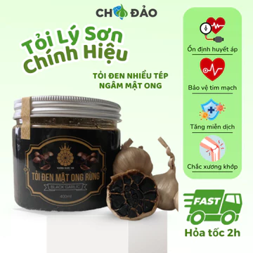 Tỏi đen nhiều tép ngâm mật ong CHỢ ĐẢO chính hiệu tỏi Lý Sơn, quà tặng Lý Sơn, đặc sản Quảng ngãi
