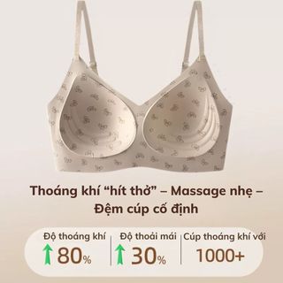 Áo ngực nữ su cao cấp không gọng mềm mại đệm mút 3D 1CM nâng đỡ tạo quả chống chảy xệ DEVARI A3854