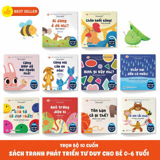 Sách - Combo 10 Cuốn Ehon Song Ngữ + 10 Cuốn Gieo Mầm Thói Quen Tốt Cho Bé Yêu 0-6 Tuổi