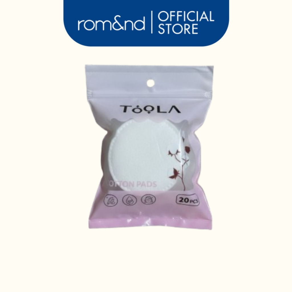 [Rom&nd] [Gift] TOOLA x Romand Round Cotton Pads 20 miếng