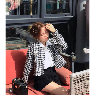 ÁO DẠ TWEED KẺ CARO LOVE POEM TINGOAN