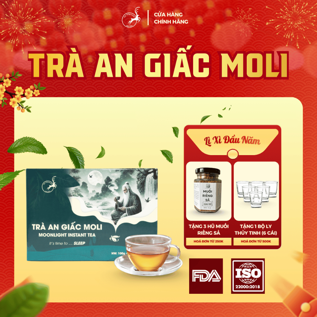 Trà Ngủ Ngon Sen Vàng - Hình ảnh thực tế