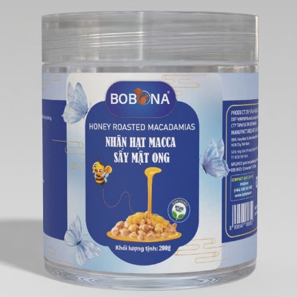 [MUA 1 TẶNG 1] Nhân Hạt Mắc Ca Sấy Mật Ong Túi250g/Hũ200g Vitala F&B Nguyên Hạt Mắc Ca Đăk Lăk Loại 1 Tiện Lợi Ăn Liền