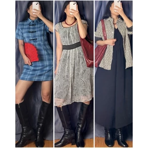 Set đầm váy vintage nữ mix sẵn đa dạng phong cách, có tách lẻ