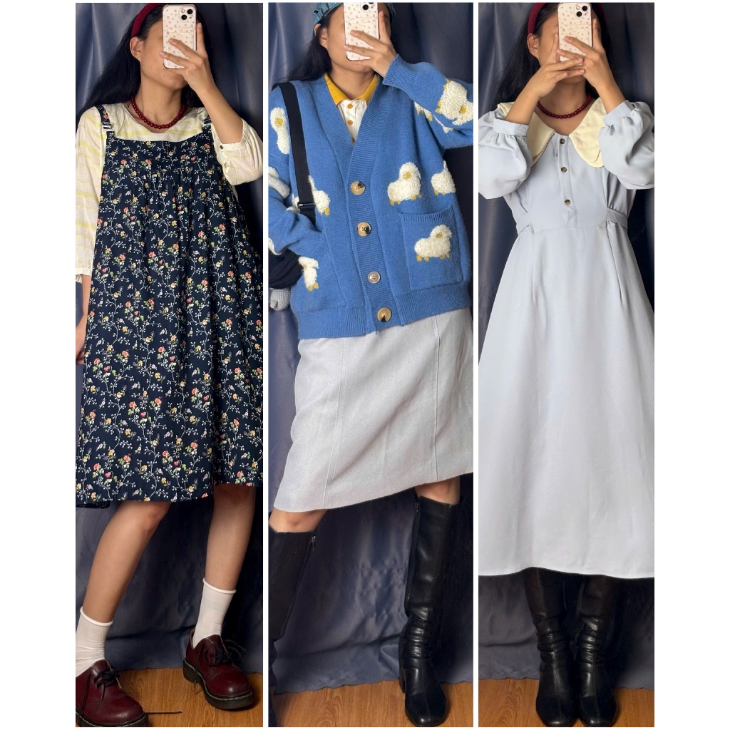 [update tháng 2.2026/ APRIL6 CLOTHING] Set đầm váy vintage nữ mix sẵn đa dạng phong cách, có tách lẻ