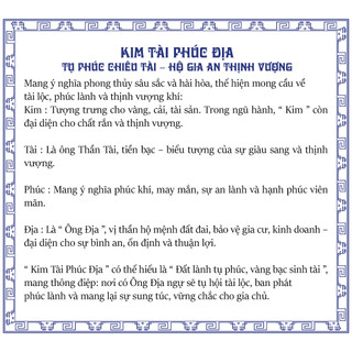 Bàn Thờ Thần Tài Ông Địa Manihum Kim Tài Phúc Địa - Quà Tặng Phong Thủy May Mắn Chiêu Tài - BTN-02