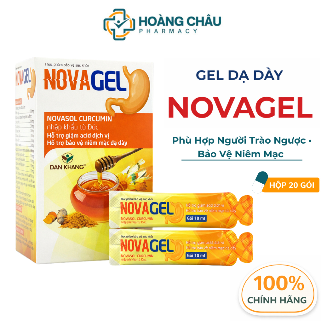 Gel Dạ Dày NOVAGEL Dân Khang – Phù Hợp Người Trào Ngược, Bảo Vệ Niêm ...