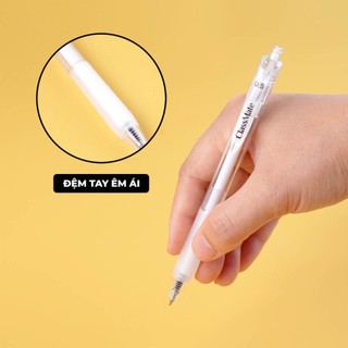 Bút Gel Bút Bi Nước Classmate  Ngòi 0.5mm Mực Xanh Đen Ra Đều, Viết Trơn Tru Thiết Kế Vỏ Trong Suốt GP110/112