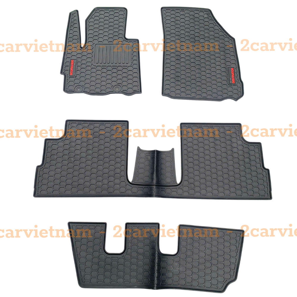 Thảm LÓT SÀN CAO SU xe MITSUBISHI DESTINATOR loại đúc dày dặn, 3 hàng ghế dễ vệ sinh