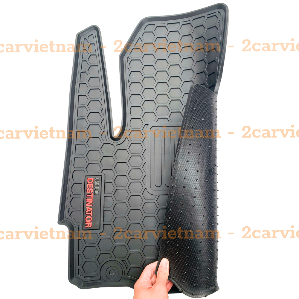 Thảm LÓT SÀN CAO SU xe MITSUBISHI DESTINATOR loại đúc dày dặn, 3 hàng ghế dễ vệ sinh