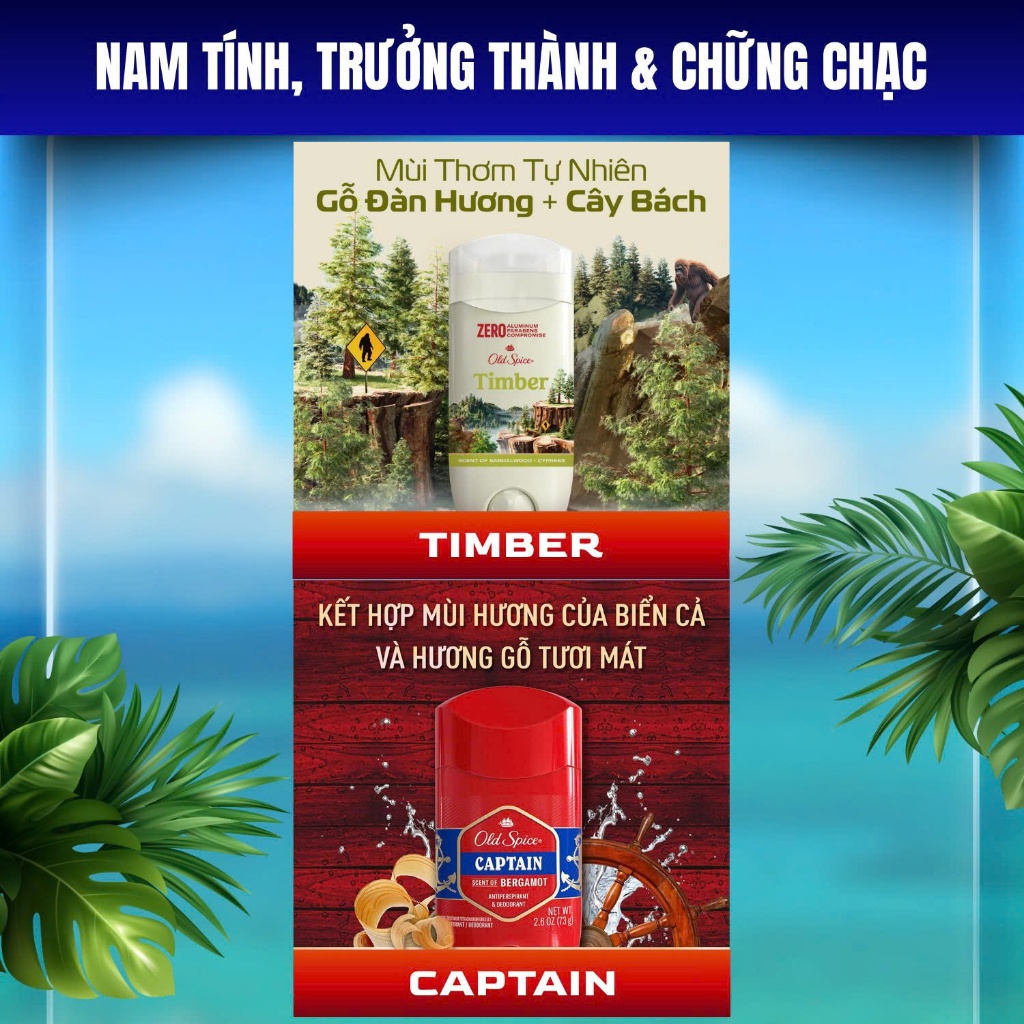 [TOP BÁN CHẠY]Lăn khử mùi Old Spice Chính Hãng - Sáp khử mùi cơ thể, Đủ mùi hương, Dùng cho nam&nữ