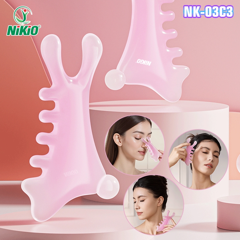 Dụng cụ massage đa năng Nikio NK-03C3 - Chải cơ ấn huyệt đạo chân tóc