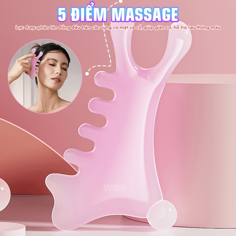 Dụng cụ massage đa năng Nikio NK-03C3 - Chải cơ ấn huyệt đạo chân tóc