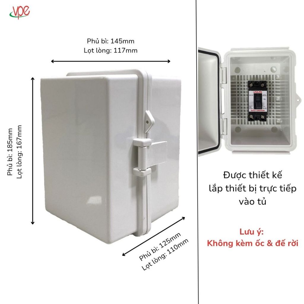 Tủ nhựa chống thấm nước 145x185x125 hiệu quả