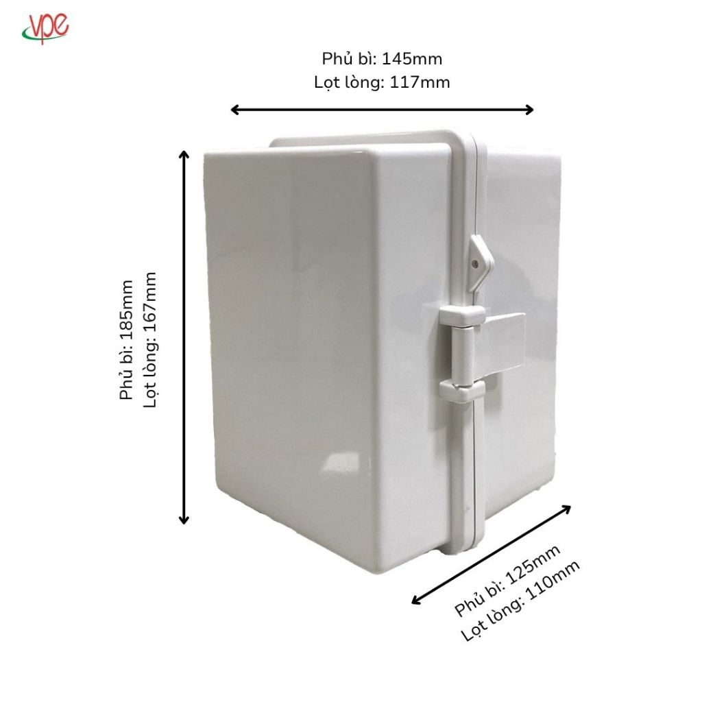 Tủ nhựa chống thấm nước 145x185x125 hiệu quả