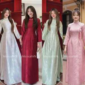 SẴN Gấm VIP 6 MÀU [tặng BỜM, tặng CHARM] Áo Dài Tết 2026-Áo Dài truyền thống lụa Gấm cao cấp 40-70kg