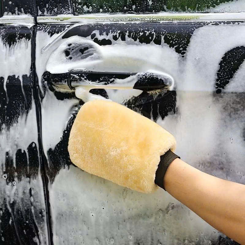 Găng Tay Rửa Xe Ô Tô Lông Nhung 2 Mặt Siêu Mềm – Bao Tay Lau Xe Chống Trầy Xước, Dùng Cho Ô Tô & Gia Đình