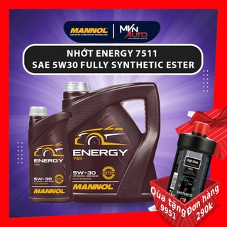 Dầu nhớt ENERGY 7511 SAE 5W30 FULLY SYNTHETIC ESTER NEW (TỔNG HỢP TOÀN PHẦN ESTER ) API SN / CH-4 ĐỈNH - Mvn Auto