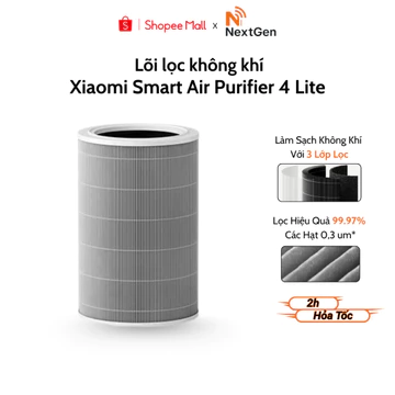 LÕI LỌC không khí Xiaomi Smart Air Purifier 4 Lite / 4 Pro Filter - Hàng Chính Hãng Xiaomi Sản Xuất